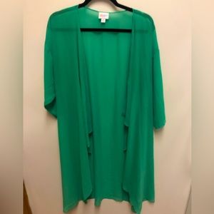 Excellent condition green size medium Lularoe Shirley Kimono